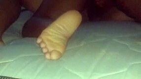Black wife gets naked cameraman in this amateur scene