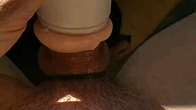 Milk and cream: Pleasure session with a squirting toy between two gay men