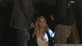 Glam Euro Teen Double-Penetrated Outdoors by Big Black Cocks