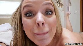 hey, wanna see a milf give a nylon footjob at home?