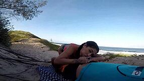 Outdoor sex scenes show Sumaya Ganesha and Pernocas practicing sex at the beach to help in unpacking a car