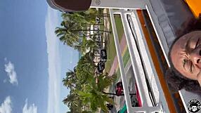 Miami Lil D meets a beautiful model on South Beach and is able to bring her back to his house for a bout