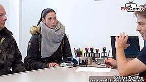 German couple dares intense anal sex at office, nearly caught in action