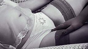 Black and white lesbian foreplay amongst amateur pregnant woman and her mature friend