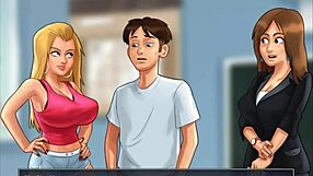 Gym instructor comes across a curvy student during the hot my summer session