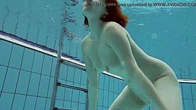 Teenage Lada poleshuk goes wild in pool