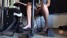 The world of foot fetish and BDSM gets kinky with amateur drummers
