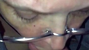 Slow and sensual cocksucking by voluptuous couple