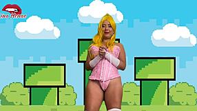 chapter 2 - follow princess peach’s jerk-off guide. her cosplay instructions are pure fun!