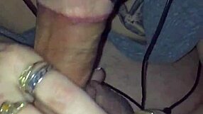 Slow and sensual cocksucking by voluptuous couple