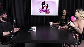 Gabe spec’s seductive/ fishnet show and a hot lesbian scene