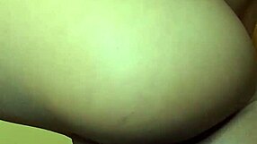 Hotkinkyjo in a gentle blue outfit engages in extreme anal play with a dildo, resulting in gaping and anal prolapse