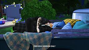 Hentai 3D preview: Cartoon party with a sexy vampire