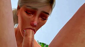 Crossdressing step mom gets double penetrated and deep throat