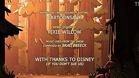 Animated spoof with big ass and tits from Gravity Falls