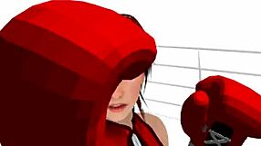 Take a Pov fight with a dominant female boxer