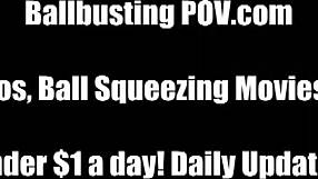 Prepare to roll along in a swishing, wrikin’ ballbusting, BDSM slalom sled!