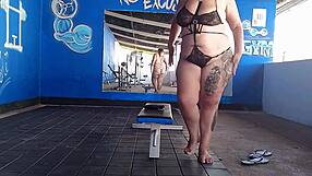 Every fitness center is staffed with a voluptuous janitor, who enjoys solo play, and yet shows off her ample bosom, moistened intimate area and desire for multiple partners
