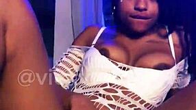A stunning woman pleasuring herself in a completely seductive solo
