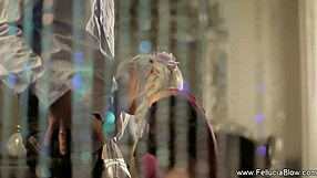 amateur blowjob video featuring Fellucia on display with her deep throat skills on full display