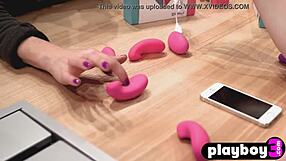 A voluptuous derriere stunning blonde beauty indulges in an exhilarating encounter with a sex toy at which point she has reached a state of personal satisfaction