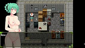 Intruders of the void RPG anime game episode 3: The thief begs for excessive obscene large filthy rangati while being camera