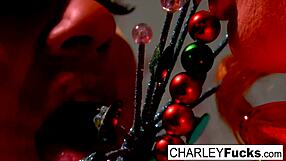 Heather Caroline and another sexy curvy brunette Charley Chase shower nude and enjoying themselves sexually