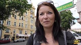 Prague Sex Tourism: Czech Brunette Picked Up for POV Blowjob