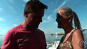 In the second scene Mandy Bright and Jasmine Rouge fuck in the sea