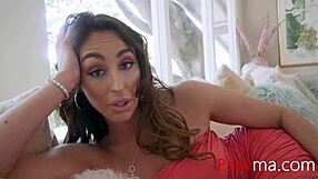 This hot beautiful stepmom suck the dick of his stepson