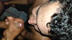Sharing a spoon with a lover while being entwined in gay pleasure