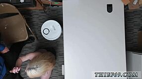 Catching her cheating on him in a threesome attempt – pale skinned blonde milf with big tits