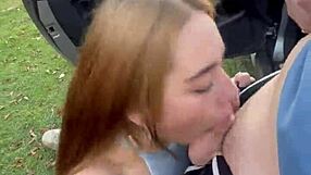 In the woods a lustful gay meets a willing participant