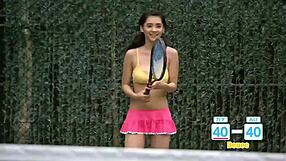 Pretty Japanese girl wearing really hot bikini