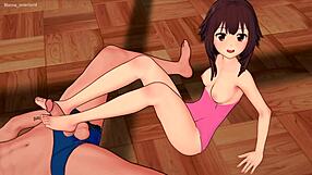 Official parody of the anime Konosuba with Megumin’s hot scene
