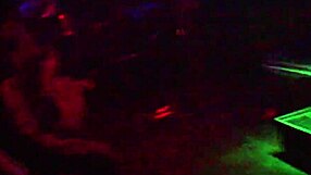 The disco queens on the dance floor of the night club at work
