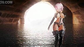 动漫大奶Mashu Kyreilight的R18火辣表演
