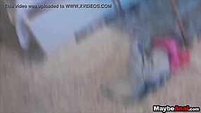 Amanda thick and petite blonde Payton Simmons fuck in the outdoor at public place getting caught