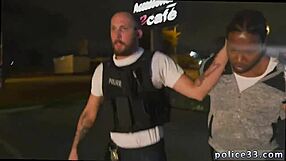 Thieving gay cop and sexy robber get steamy then there's some great anal action