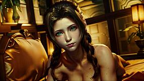 A sensuous scene with Sephiroth in the world related to the game’s Final Fantasy 7