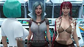 Indian MILF gets hot in space dating game