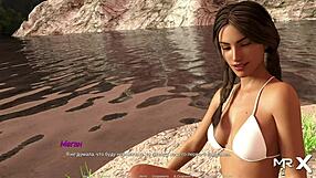 Learn beach volleyball with seductive 3D instruction video