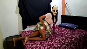 Halloween student sex videos from a good looking brunette mum to be