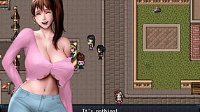 3D animated zombie apocalypse, busty babe Lucy fights for survival