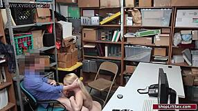 Hardcore office sex powerless petite blonde doms in by officer