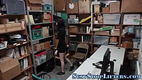 Full High Definition video of amature shoplifting and getting caught and Punished