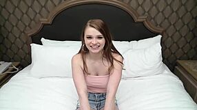 A Midwest, little, novice does a messy oral performance