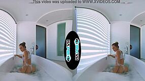 Erotic VR experience to step-sister results in a passionate creampie