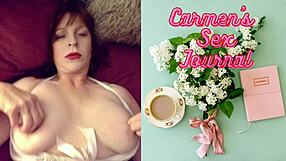 Man, granny carmen sucks cock up close like a pro!
