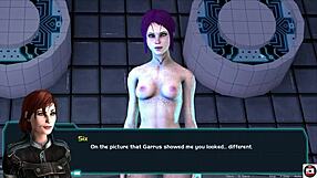 Big tits and small butts in hot acting performance based on Mass Effect